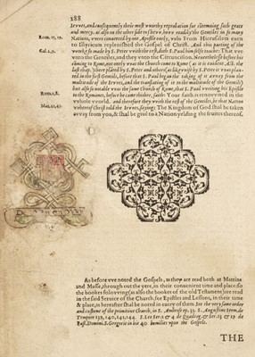 Lot 255 - Bible [New Testament - English, Douai]. The New Testament of Jesus Christ, 1582