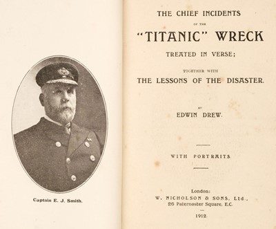Lot 354 - Drew (Edwin). The Wreck of the "Titanic", London: W. Nicholson & Son, 1912