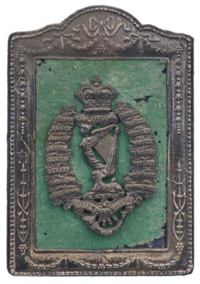 Lot 54 - Royal Irish Rifles. A Victorian white metal badge of the Royal Irish Rifles