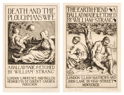 Lot 345 - Strang (William). Death and the Ploughman's Wife, A Ballad, London: Lawrence & Bullen, 1894