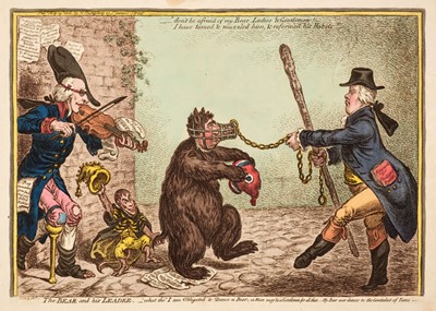 Lot 226 - Gillray (James). The Bear and his Leader..., H. Humphrey, May 19th 1806