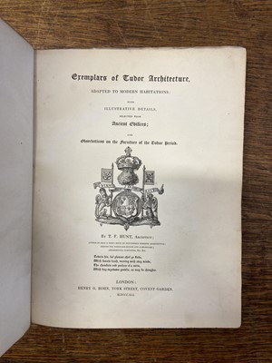 Lot 337 - Hunt (T. F.). Designs for Parsonage Houses, Alms Houses, etc...., 1827..., and others