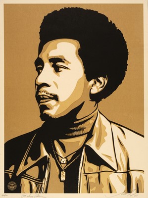 Lot 179 - Fairey (Shepard, 1970- ). Smokey Robinson (Red), 2009, screenprint in colours