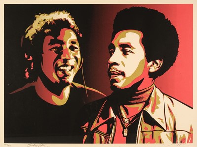 Lot 179 - Fairey (Shepard, 1970- ). Smokey Robinson (Red), 2009, screenprint in colours