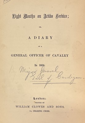 Lot 324 - Cardigan (Earl of). Eight Months on Active Service, 1854, & Earl of Lucan, English Cavalry in the Army of the East, 1856