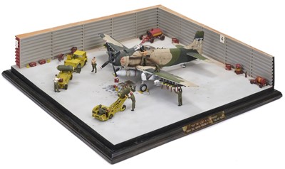 Lot 164 - Aircraft Diorama. "Tiny Tim" U.S.A.F. A-1J Skyraider 602nd SOS Nakhon Phanom RTAFB. Thailand 1969'