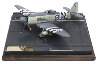 Lot 329 - Aircraft Diorama. Sea Fury FB-11 of 802 Squadron Onboard HMS Ocean Off Coast of Korea 9th August 1952