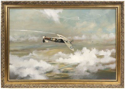 Lot 209 - Pears (Dion, 1928-1985). Battle of Britain, oil on canvas