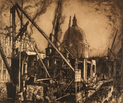 Lot 294 - Brangwyn (Frank, 1867-1956). The Demolition of the Post Office, 1913, etching