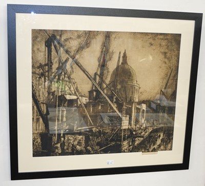 Lot 294 - Brangwyn (Frank, 1867-1956). The Demolition of the Post Office, 1913, etching