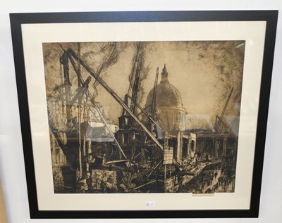 Lot 294 - Brangwyn (Frank, 1867-1956). The Demolition of the Post Office, 1913, etching