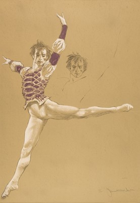 Lot 326 - Wyeth (Jamie, 1946-). Rudolf Nureyev, 1978, colour lithograph