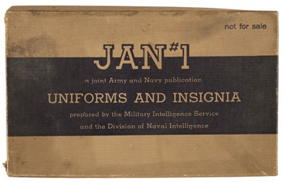 Lot 25 - World War II Uniforms and Insignia. JAN #1. Joint Army and Navy Publication