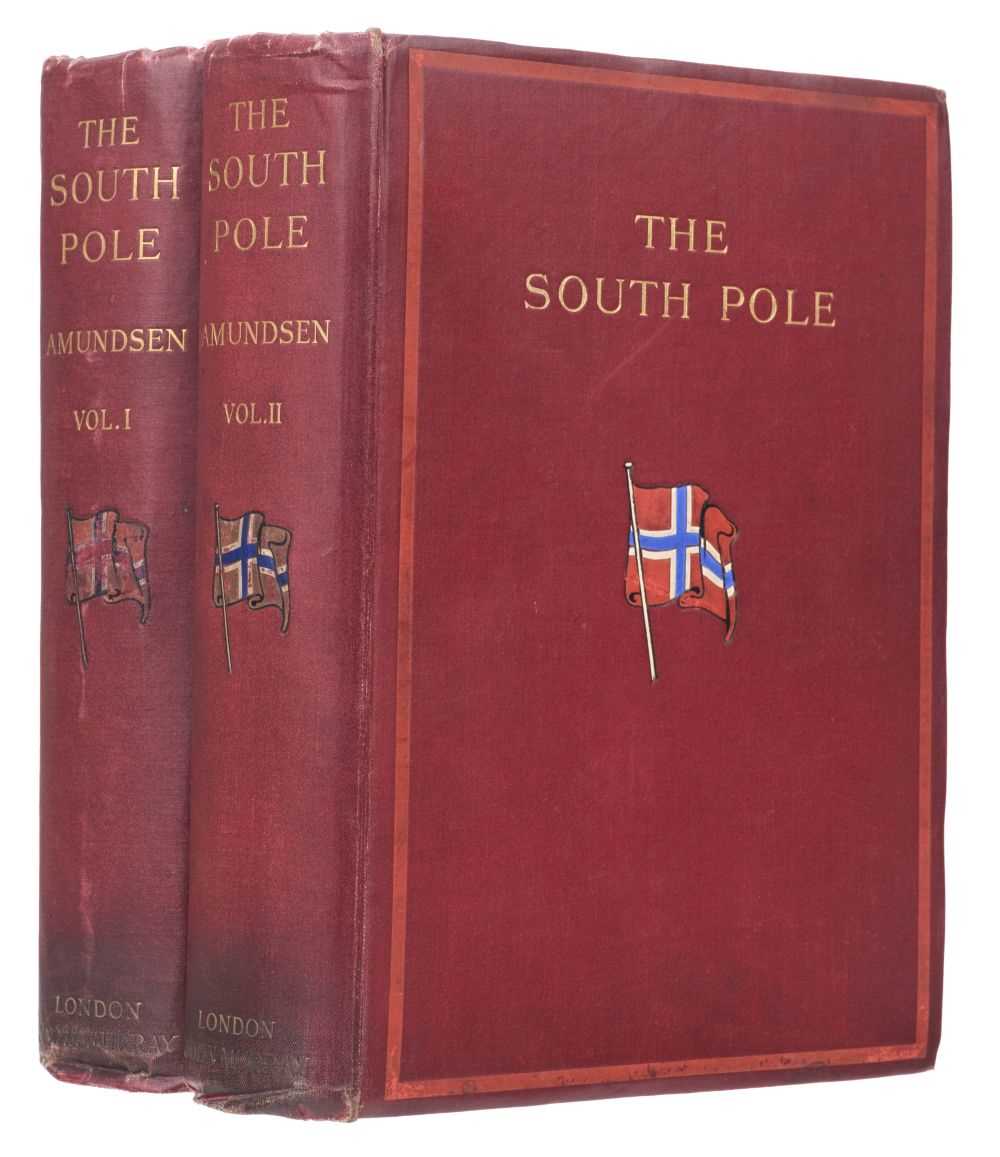 Lot 115 - Amundsen (Roald). The South Pole, 2 volumes, 1st edition, 1912