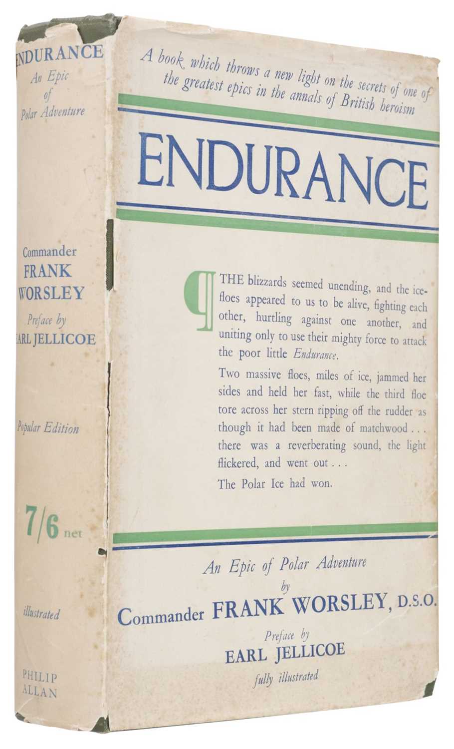 Lot 180 Worsley (Frank Arthur). Endurance, An Epic