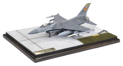 Lot 333 - Aircraft Diorama. Taxiing by F-16CJ, 79th FS. 20th FW. Buckley Air Base, Colorado, USA, 2001