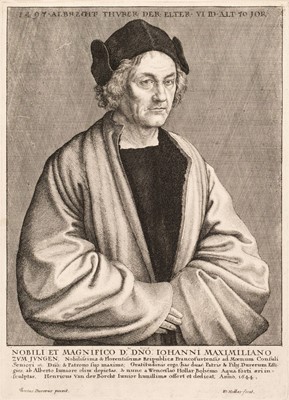 Lot 12 - Hollar (Wenceslaus, 1607-1677). Portraits after Dürer and Van Dyck, etchings