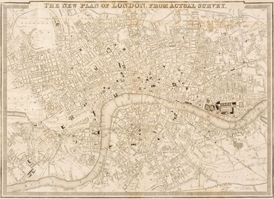 Lot 265 - London. Virtue (G. publisher), The New Plan of London, from Actual Survey [1836]