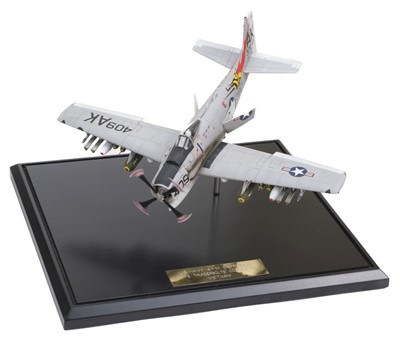 Lot 334 - Aircraft Diorama. U.S. Navy A-1H Skyraider  VA-176 "Thunderbolts" October 1966 Vietnam