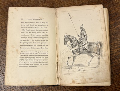 Lot 82 - Osborne (W.G). The Court and Camp of Runjeet Sing, 1st edition, London: Henry Colburn, 1840