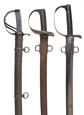 Lot 122 - Swords. 1853 universal pattern cavalry sword by Enfield and two other swords