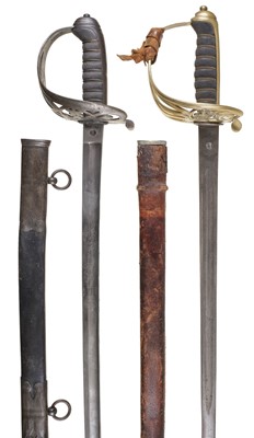 Lot 120 - Swords. An 1827 pattern Rifle Regiment sword plus RAMC sword