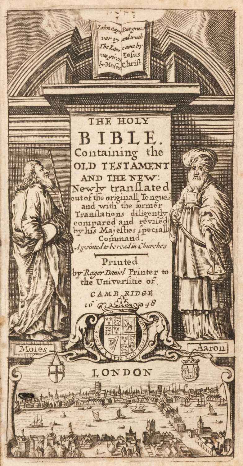 Lot 372 - Bible [English]. The Holy Bible. Containing the Old Testament and the New, 1648