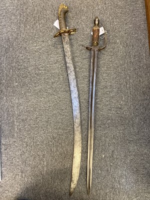 Lot 117 - Swords. An 1803 pattern officer's sword plus composite Scottish short sword