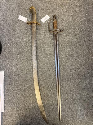 Lot 117 - Swords. An 1803 pattern officer's sword plus composite Scottish short sword