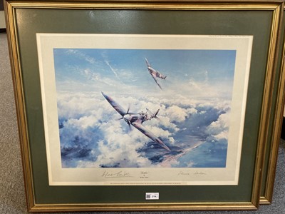 Lot 214 - Taylor (Robert). "Spitfire", colour lithographic print plus two others