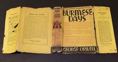 Lot 830 - 1934. Orwell (George). Burmese Days, 1st edition, New York: Harper & Brothers, 1934