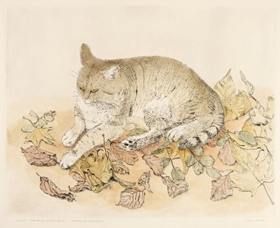 Lot 317 - Whaite (Gillian, 1934-2012). Cat Among Autumn Leaves, & others