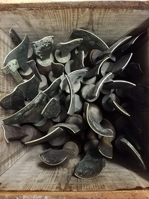 Lot 354 - Handle letters. Five sets of handle letters