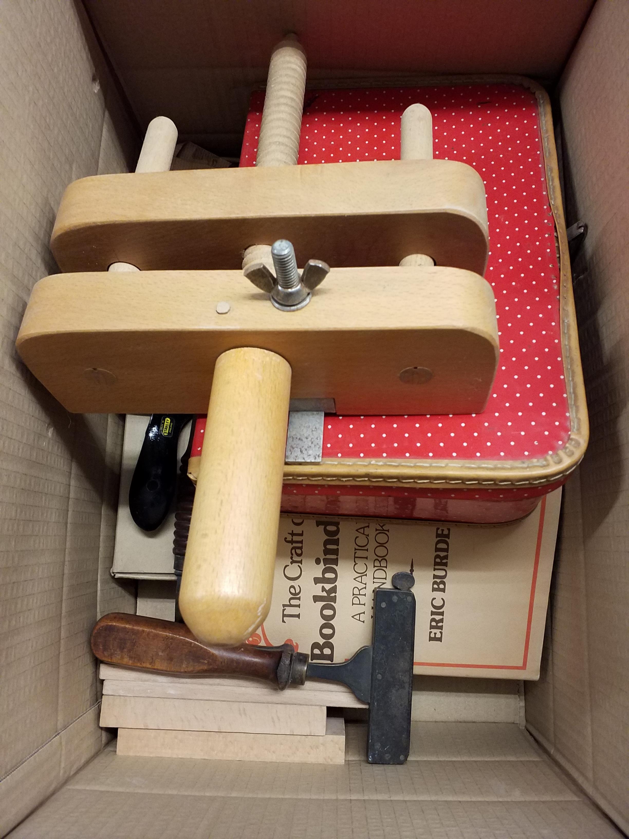 Lot 350 - Finishing and bookbinding tools. Seven