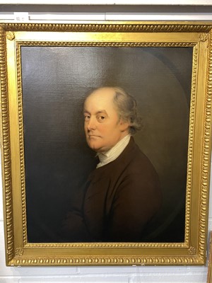 Lot 17 - Joseph Wright of Derby (1734-1797). Portrait of John Harrison, surgeon of Derby, c. 1781