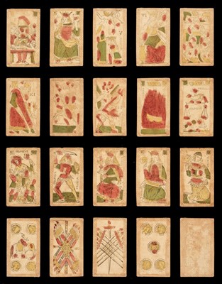 Lot 487 - Italian playing cards. Minchiate pack, Florence: Del Pieve, circa 1808-1814
