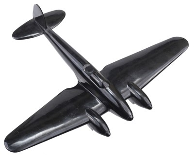 Lot 310 - Air Recognition. WWII black Bakelite air recognition model of a Heinkel III Mk V