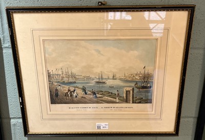 Lot 311 - Malta. Brocktorff (Luigi), Quarantine Harbour of Malta from the new Road, circa 1840