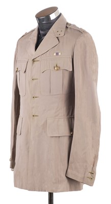 Lot 32 - 12th Lancers. The WWII tropical tunic belonging to Major Bruce Shand, MC & Bar 12th Lancers