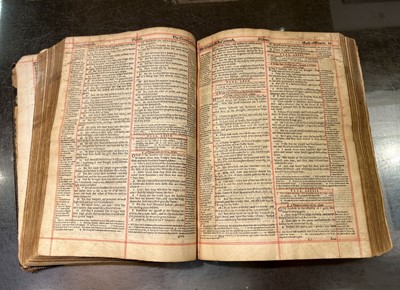 Lot 366 - Bible [English]. The Bible, that is the Holy Scriptures contained in the Old and New Testament, 1599