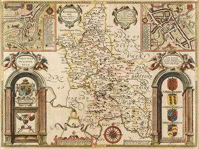 Lot 247 - Buckinghamshire. Speed (John), Buckingham  both Shyre and Shire towne described..., 1627