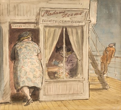 Lot 308 - Ardizzone (Edward, 1900-1979). The Palmist on the Pier