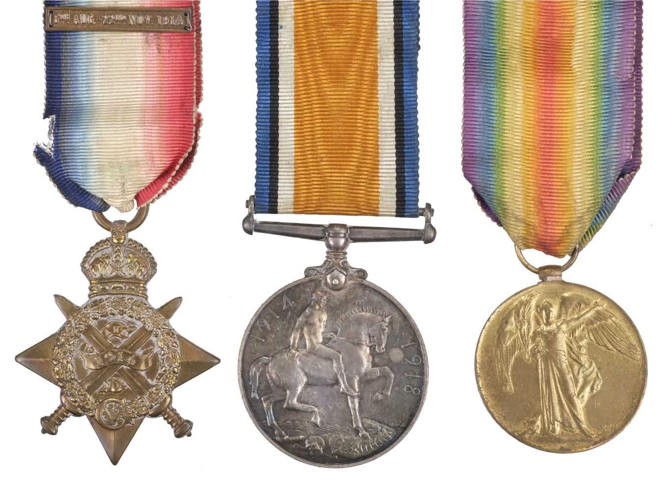 Lot 191 - Three: Able Seaman L. Clarke, Collingwood