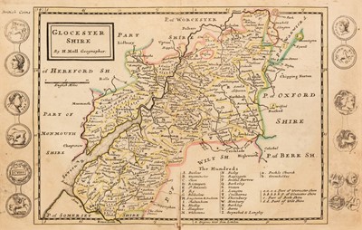 Lot 269 - Moll (Herman). A Set of Fifty New and Correct Maps of the Counties of England and Wales, 1739