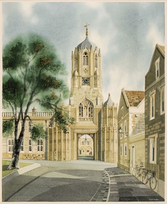 Lot 310 - Maddox (Ronald, 1930-2018). Christ Church College, Oxford circa 1985, watercolour