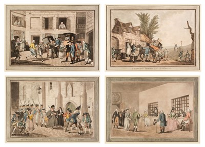 Lot 207 - Lewis (Frederick Christian). Changing Horses at Clermont & three others, 1801 - 03