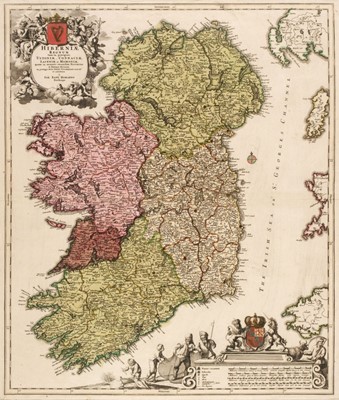 Lot 263 - Ireland. Homann (Johann Baptist), Hiberniae Regnum..., 1715