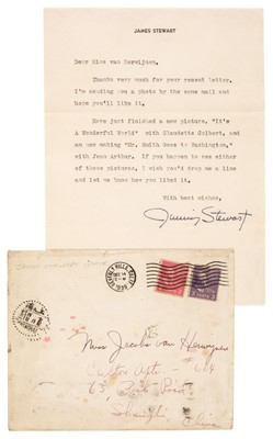 Lot 268 - Stewart (James, 1908-1997). Typed Letter Signed, 'Jimmy Stewart', [1939]