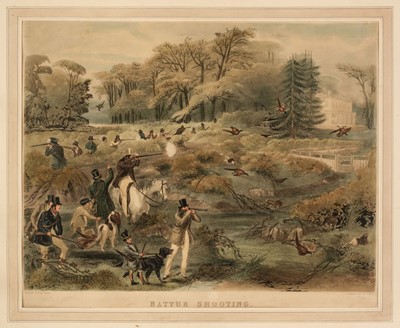 Lot 325 - Turner (G. A.). Battue Shooting, circa 1840