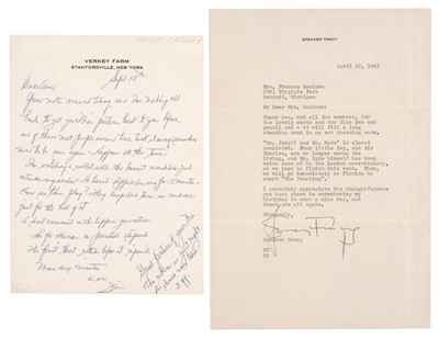 Lot 201 - Cagney (James, 1899-1986). Autograph Letter Signed, 'Jim'